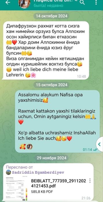 Nemis tili Online Kurs Tajribali Ustozdann