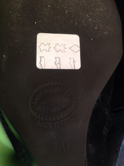 НОВИ дамски кожени ботуши от Италия, велур