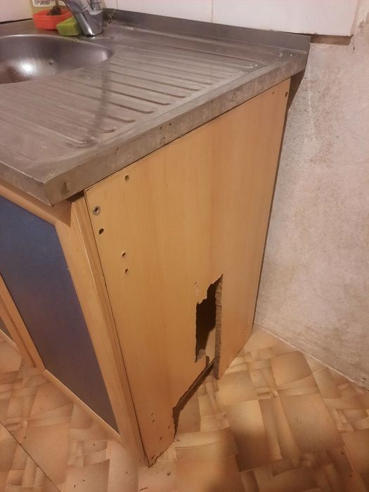 Шкаф с мойкой и сушилкой