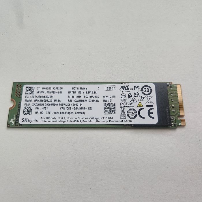 Ssd Sk hynix 256Gb Nvme