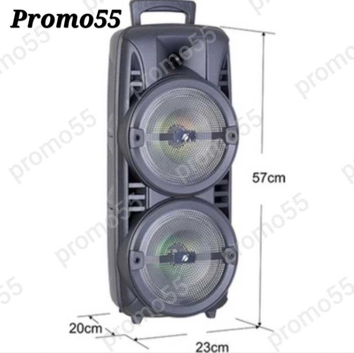 ПРОМО! Голяма Караоке Колона 60см. 16 инча Тонколона Микрофон и Блутут