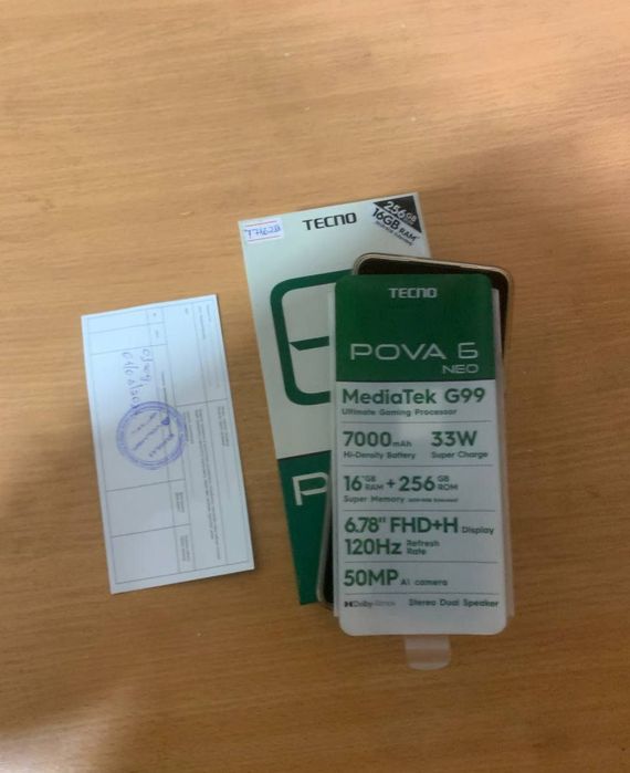 Tecno pova 6 neo oʻyinbop smartfon