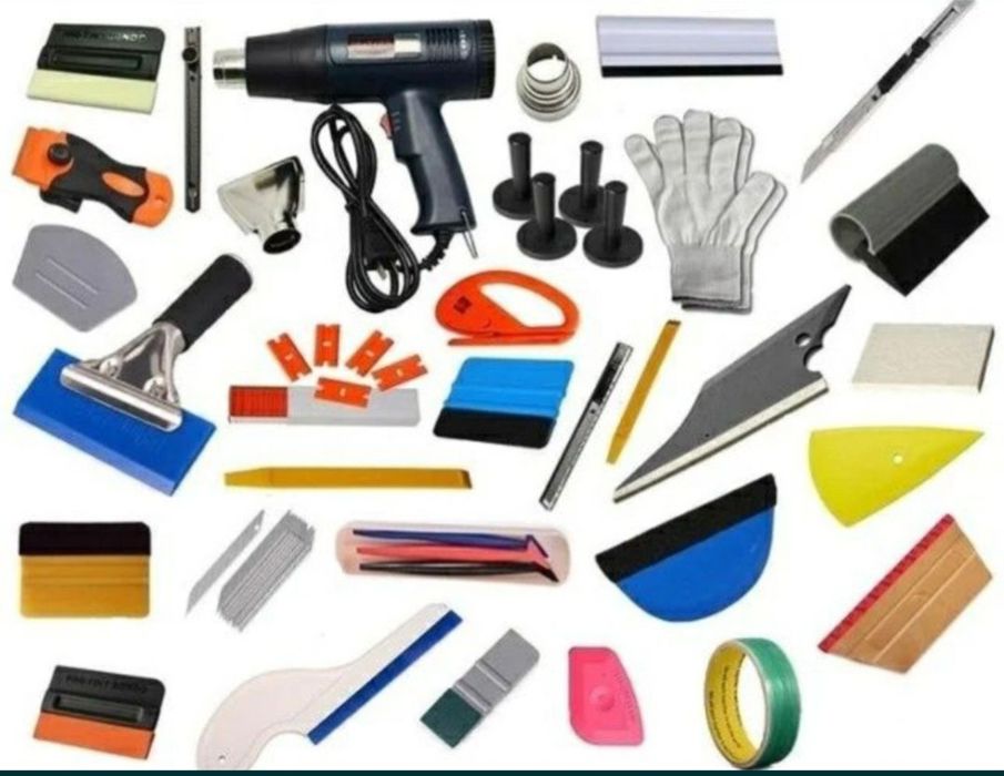 Ламинация ва тонировка учун инструментлар сотилади.! Шпатель комплект!