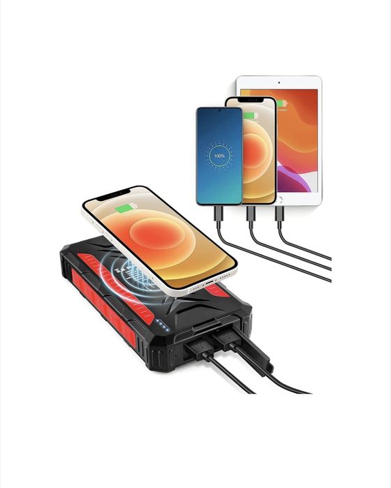 DJROLL® Solar Power Bank - 30000mAh плюс подарък челник