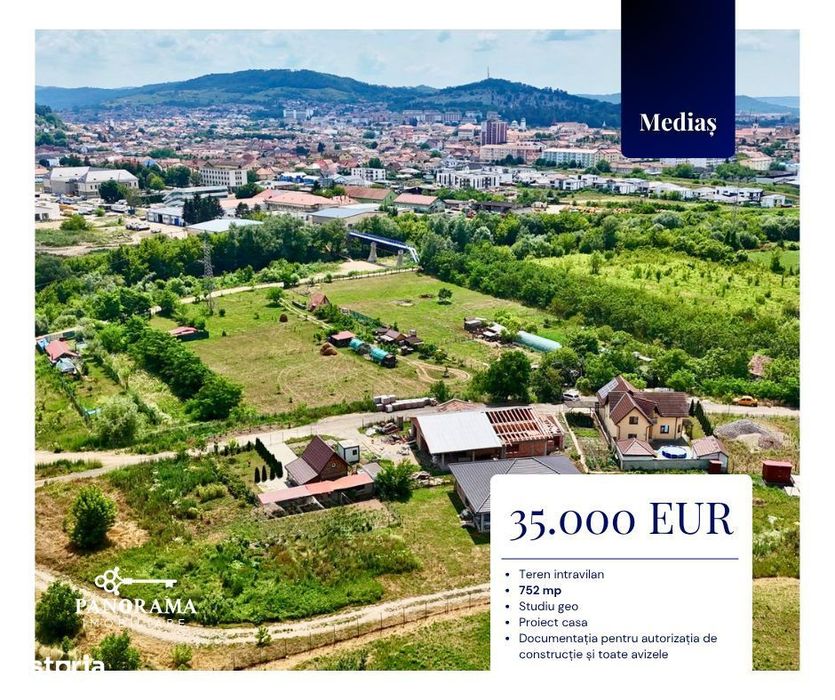 Teren intravilan de vânzare Mediaș Stadionului | 752 mp