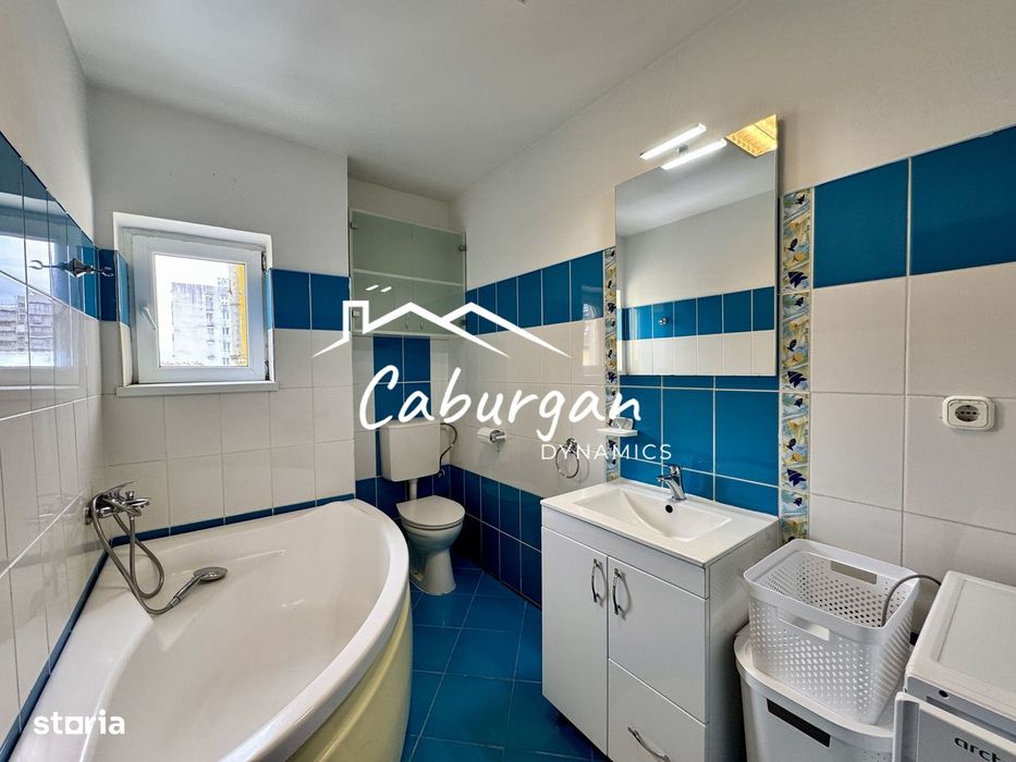 Apartament cu 3 camere, 76mp utili, mobilat, orientare Estica