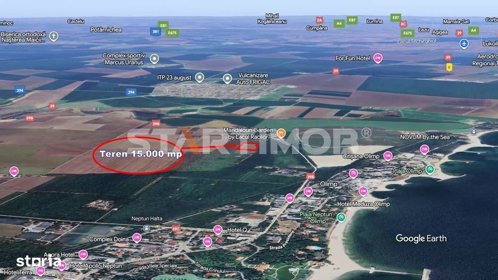 Teren ideal investitie litoral zona statiunii Olimp