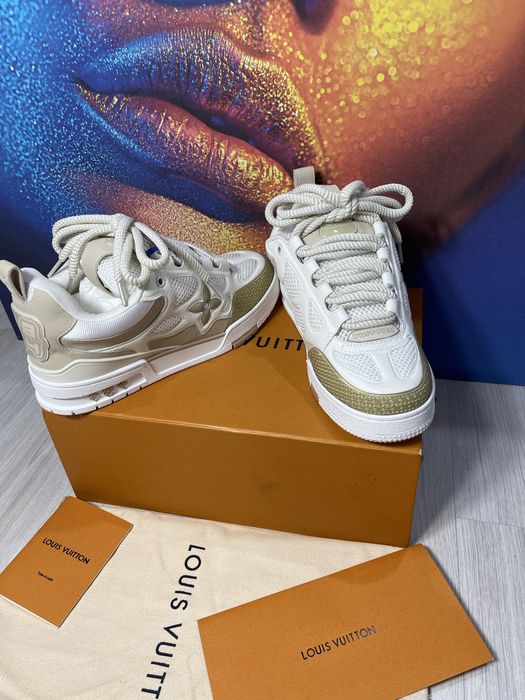 Adidasi Louis Vuitton Skate piele naturala Full Box colectie noua