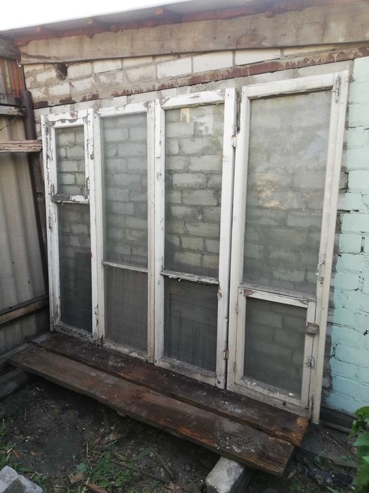 Продам бу оконные рамы 55 шт