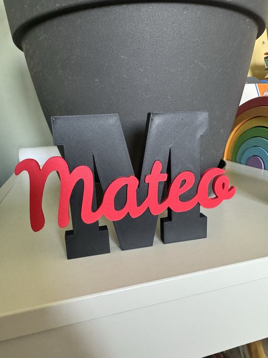 Initiala nume printat 3D