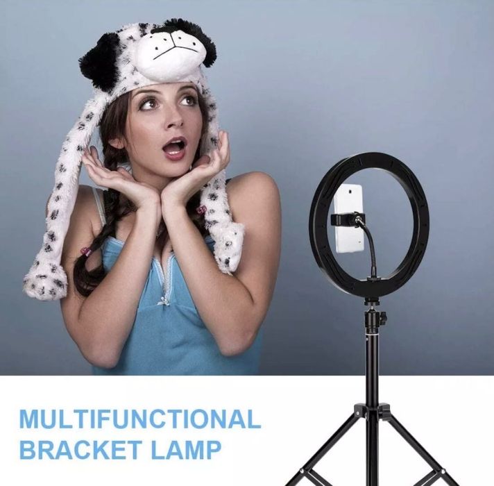 Професионална Селфи LED Ринг Лампа с Трипод USB Дистанционно