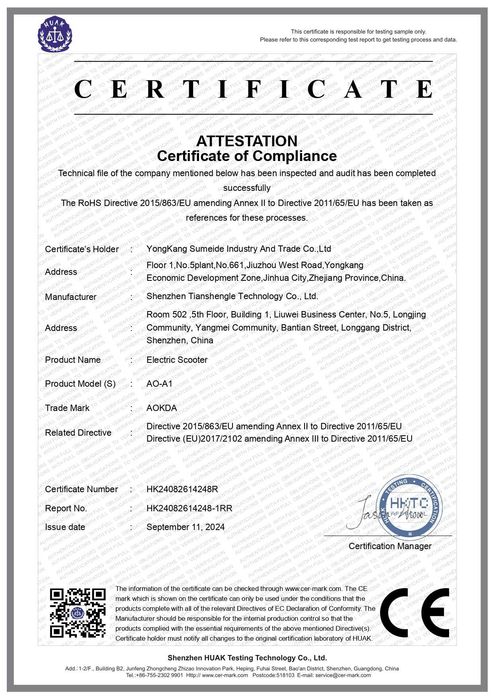 Електрически скутер/тротинетка AOKDA A1 800W 12.5AH