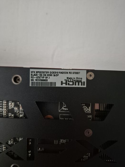 Rx 6700xt XFX QlCK 12gb Vram