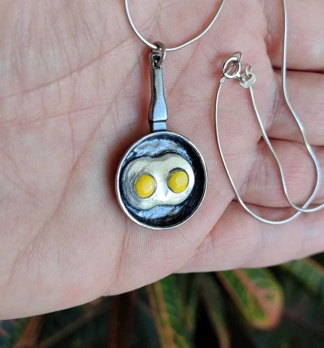 Сребърно колие, подарък за домакиня, уникално колие, подарък заготвач