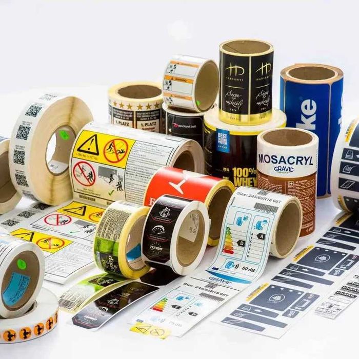 Этикетка самоклейка, Этикетки самоклейки, в рулонах.
