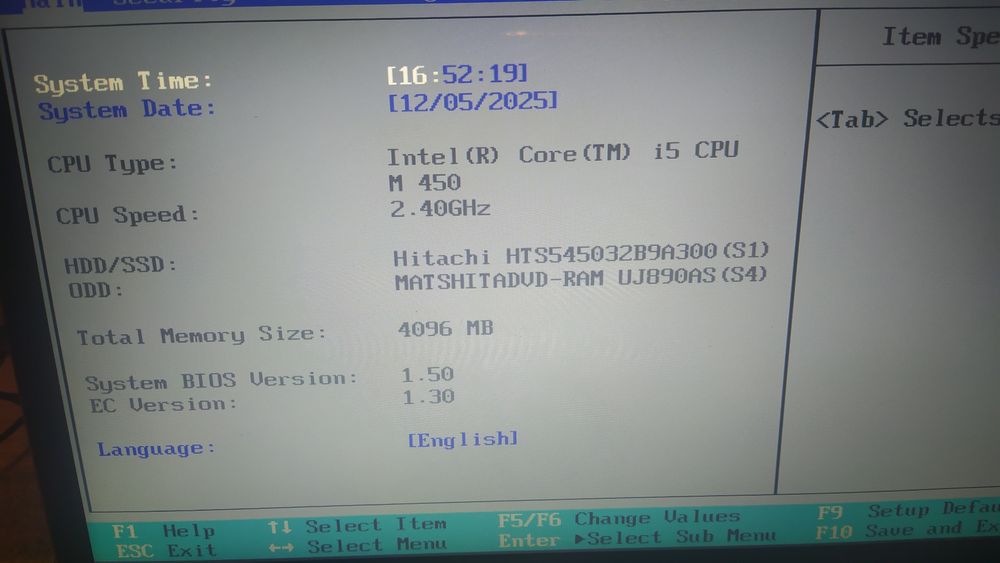 Ноутбук toshiba satellite core i5