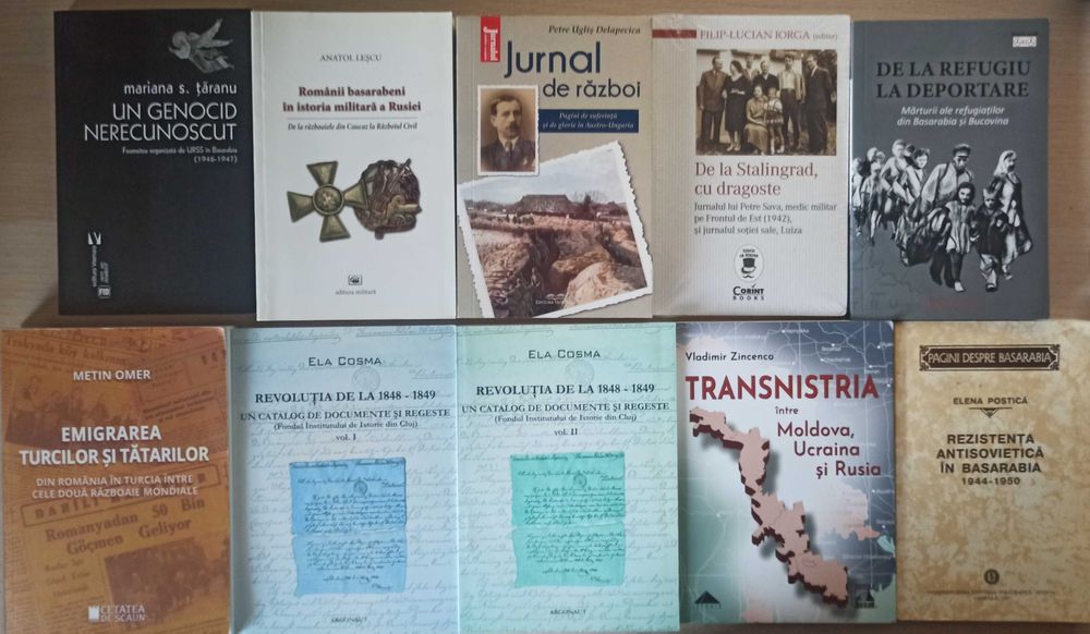 Carti de istorie despre istoria romanilor, Romania in razboaiele mondiale, comunism in Romania, Romania in razboiul rece (lichidare biblioteca)