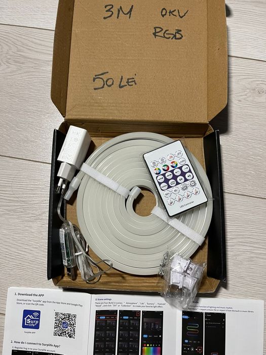 Banda led neon siliconata waterproof RGB IC 3m