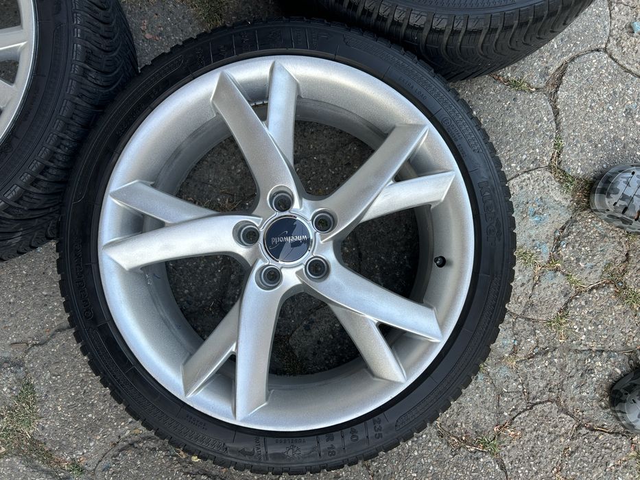 Jante aliaj 5x112mm, anvelope iarna 235/40 R18, Audi, VW, Seat, Skoda, Mercedes