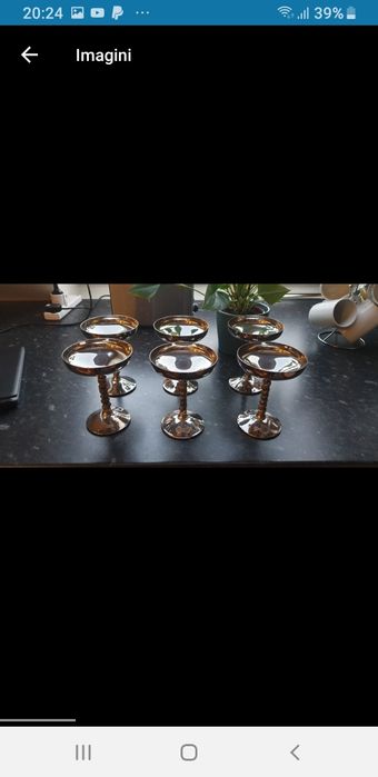 Cupe martini argintat