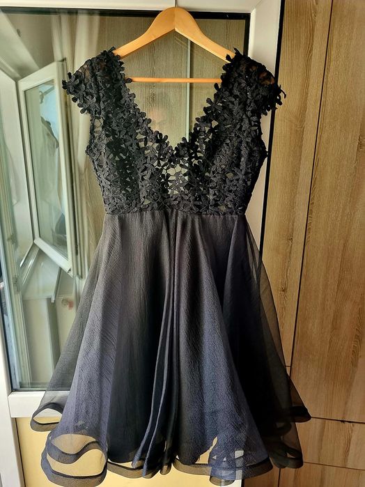Rochie Ana Radu neagra tafta