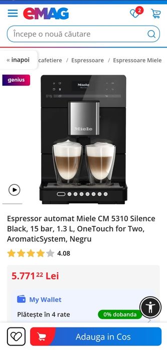 Espressor, expresor Miele CM 5310 silence