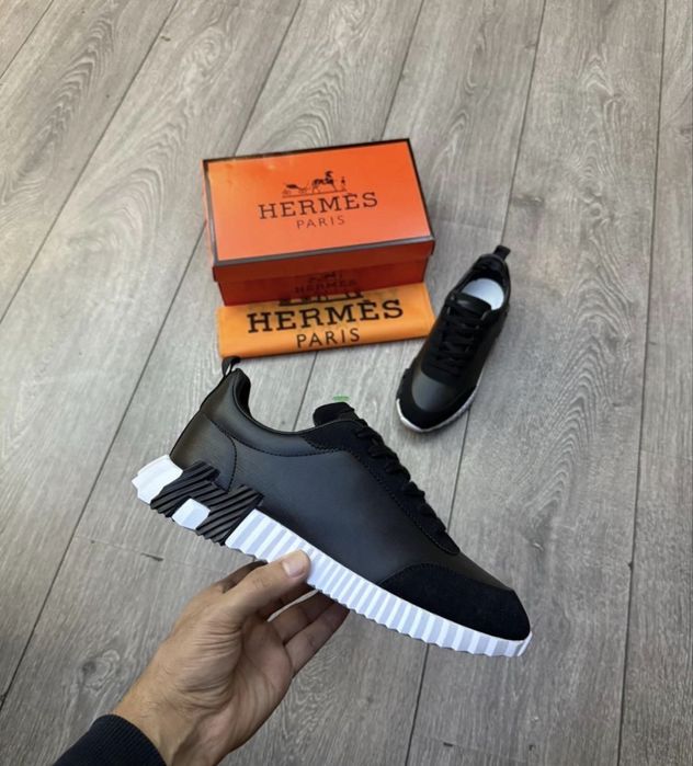 Adidasi Hermes Bouncing Black&White