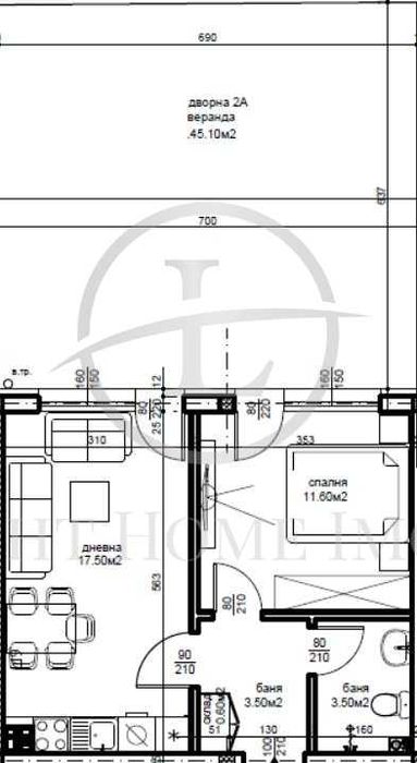 Продава се Двустаен апартамент в Пловдив, Коматево - 95 кв.м за 420 €/кв.м - Снимка #4