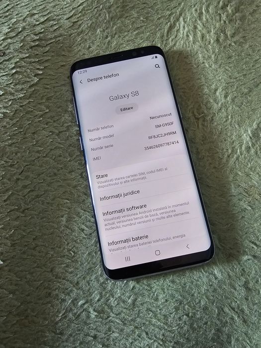 Vând Samsung S8 SILVER