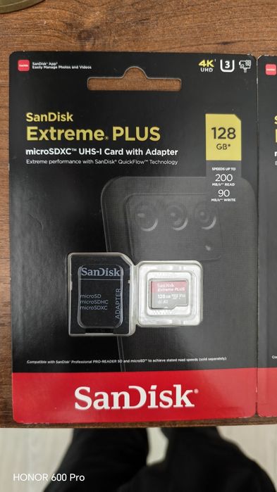 Sandisk extreme plus microsd 128gb 4K