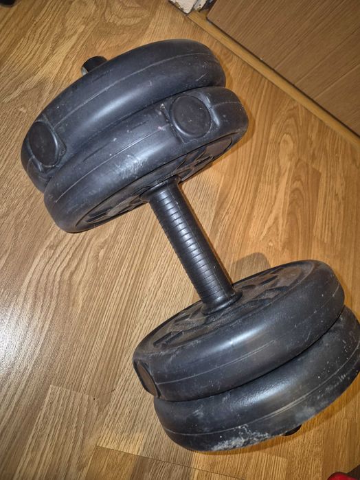 Gantere set plus piept cu bara