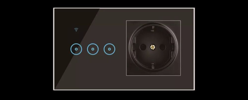 Ewelink wi-fi суич за стена + контакт