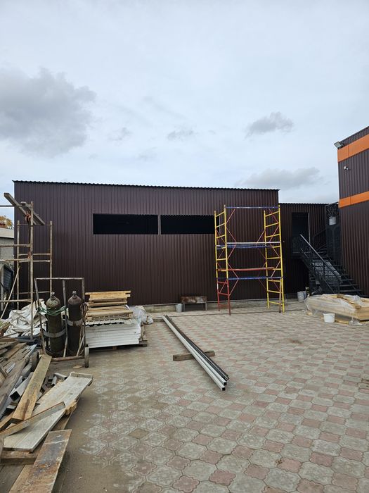 Металлоконструкции, монтаж сэндвич панелей