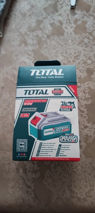 TOTAL Акумулаторна батерия TOTAL Industrial, Li-Ion, 20 V, 5.0 Ah