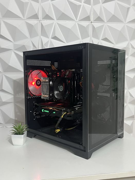 Геймърски Компютър i5 7400 RX 580 8GB 16GB RAM WINDOWS 11 PRO 256GB SSD