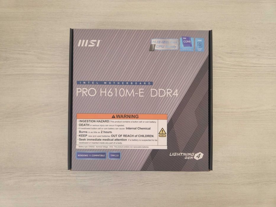 Надежная материнская плата MSI PRO H610M-E DDR4 (Сокет LGA1700)