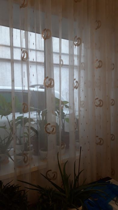 Тюль капроновая белого цвета