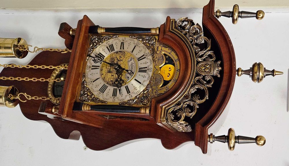 Ceas de perete cu pendula si 2 greutati Wuba - Warmink