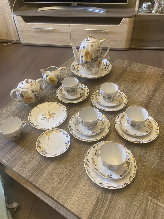 Винтажный кофейный сервиз ЛФЗ