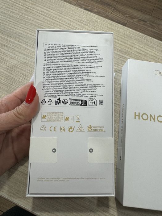 Honor 200 Lite, 8GB RAM, 256GB, 5G, Midnight Black, NOU/Sigilat!!