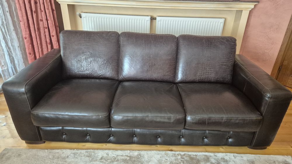 set canapele piele Mobexpert in stare excelenta