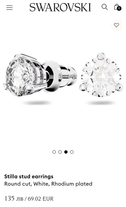 Обеци Swarovski Stilla