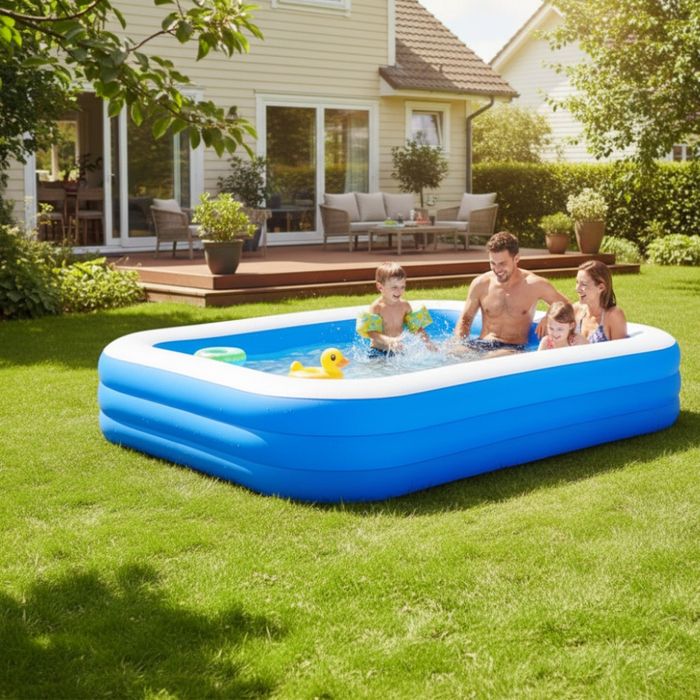 Голям надуваем семеен басейн