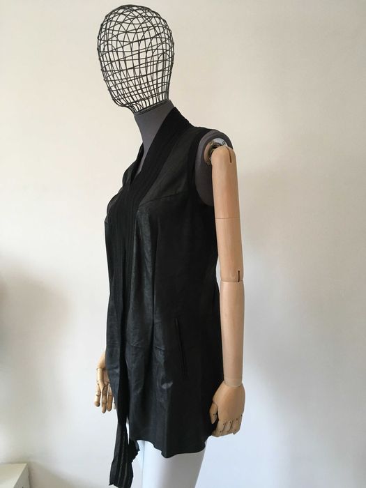 Jet Set елегантен елек естествена кожа S