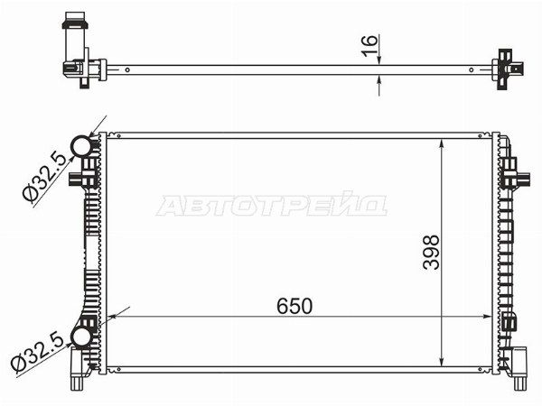 Радиатор  Skoda Octavia