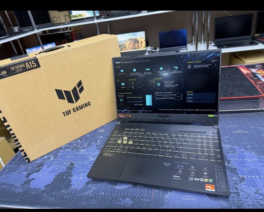 Мощный Игровой Asus TUF Gaming A15/R9-7640HS/16GB/RTX4070/SSD1TB/15.6’
