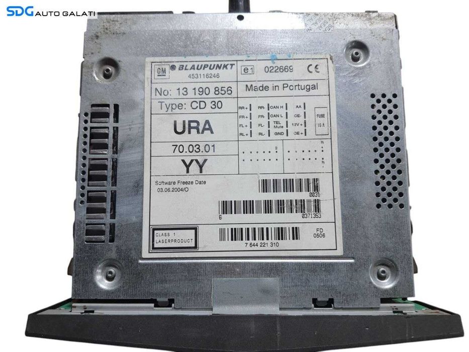 Unitate Radio CD Player Blaupunkt Opel Zafira B 2005 - 2015 Cod 13190856 [N2229]