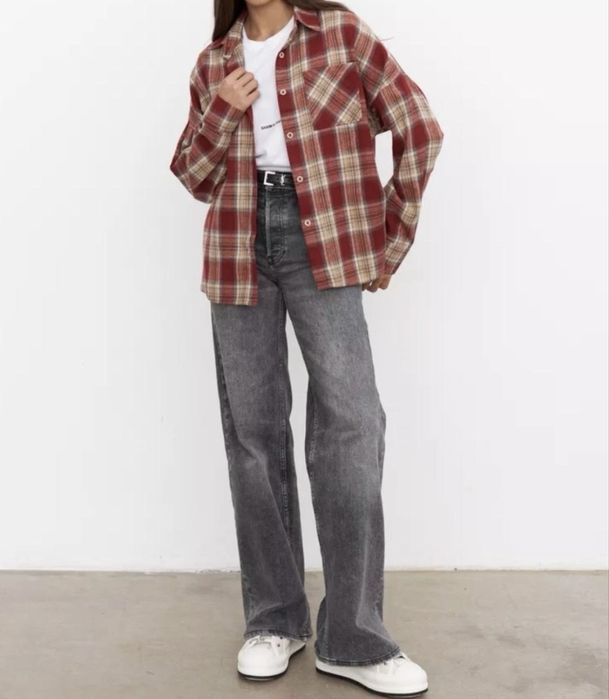 Женская рубашка в клетку