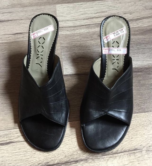 Papuci din piele 35 papuci 35 papuci cu toc numarul 35 papuci piele 35