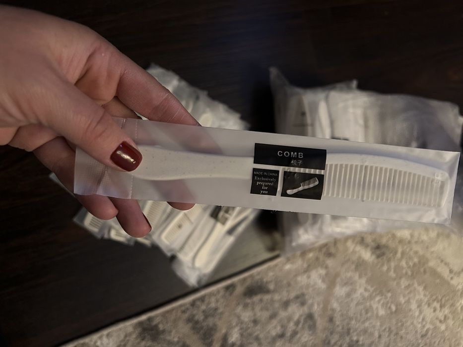 Одноразовые расчески для гостиниц
